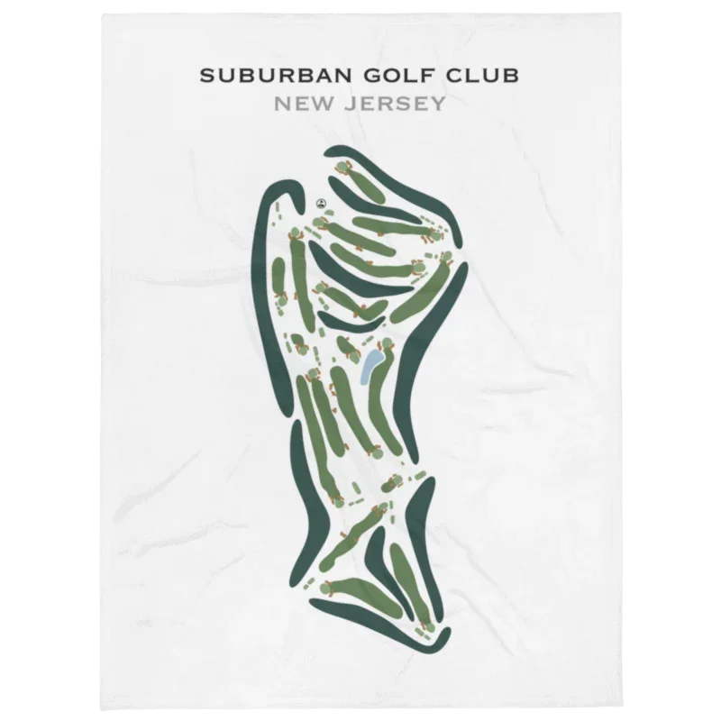 Suburban Golf Club, New Jersey - Printed Golf Courses