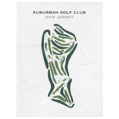 Suburban Golf Club, New Jersey - Printed Golf Courses