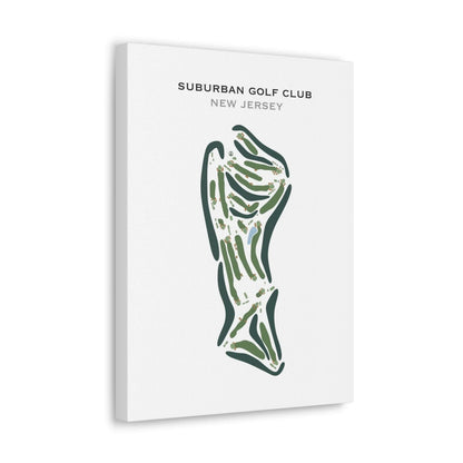 Suburban Golf Club, New Jersey - Printed Golf Courses
