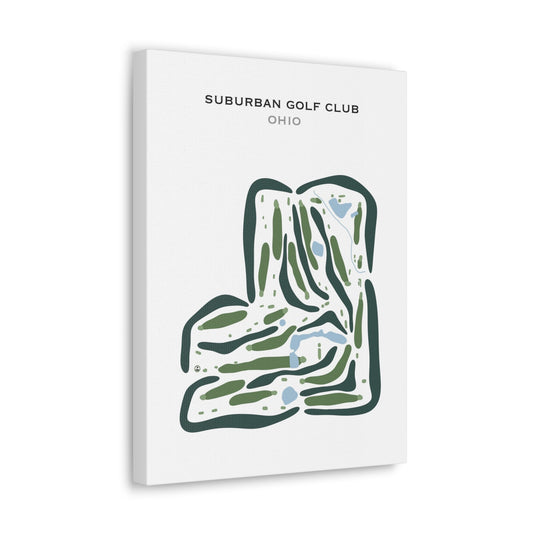 Suburban Golf Club, Ohio - Printed Golf Courses