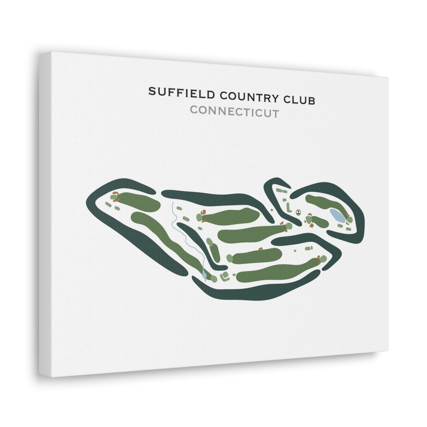Suffield Country Club, Connecticut - Printed Golf Courses