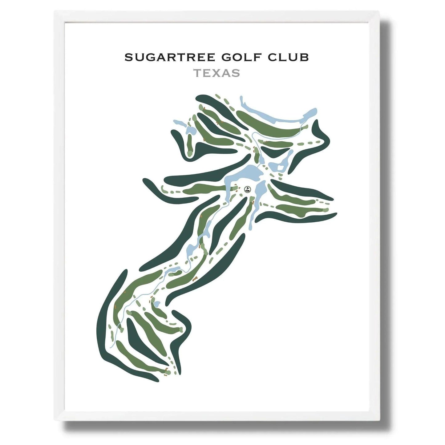Sugar Tree Golf Club, Texas - Printed Golf Course