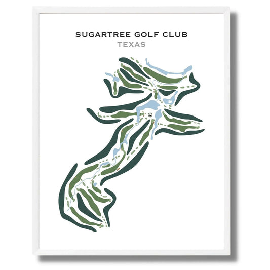 Sugar Tree Golf Club, Texas - Printed Golf Course