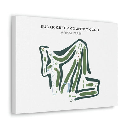 Sugar Creek Country Club, Arkansas - Printed Golf Course