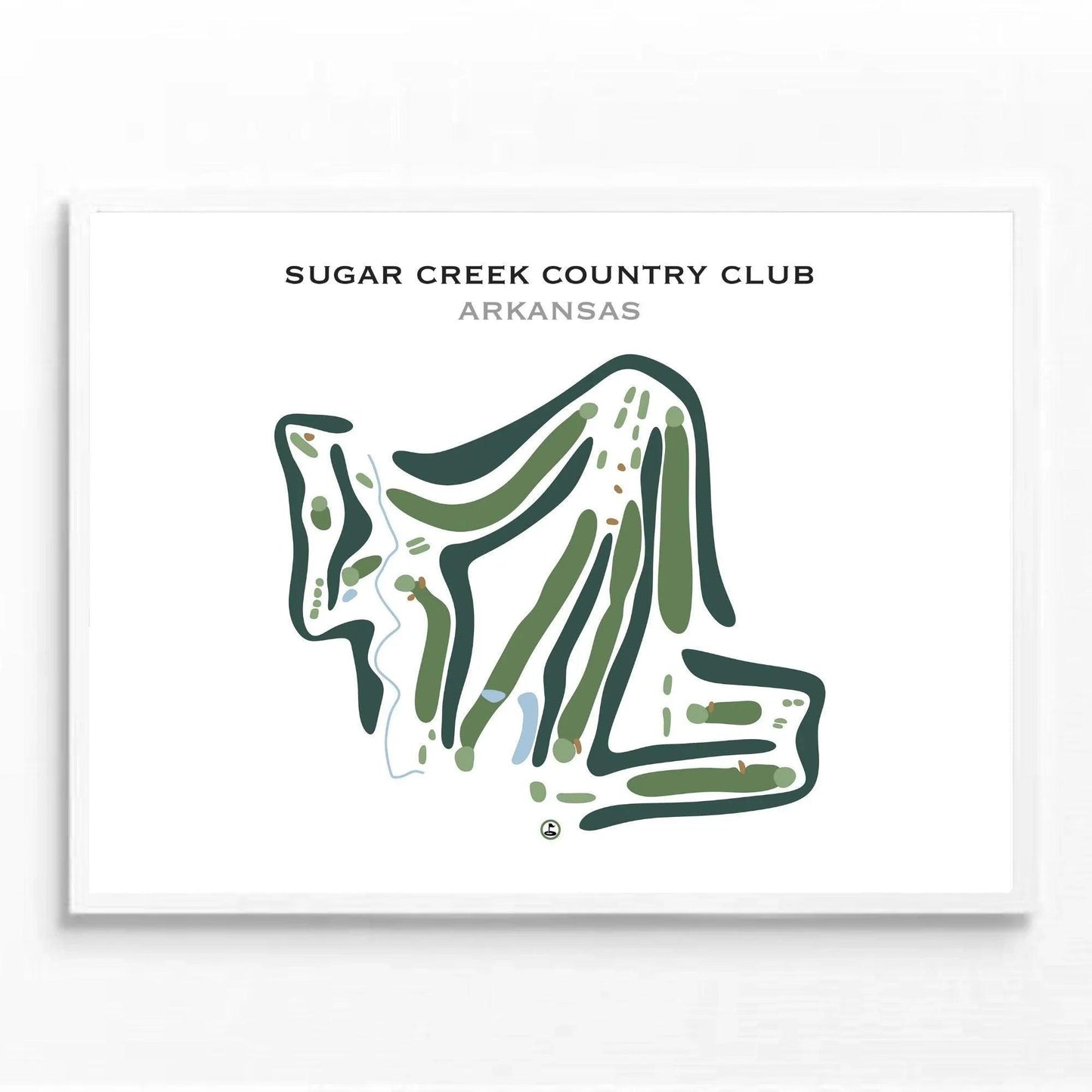 Sugar Creek Country Club, Arkansas - Printed Golf Course