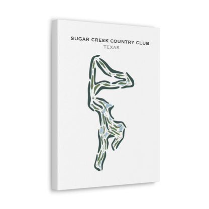 Sugar Creek Country Club, Texas - Printed Golf Course