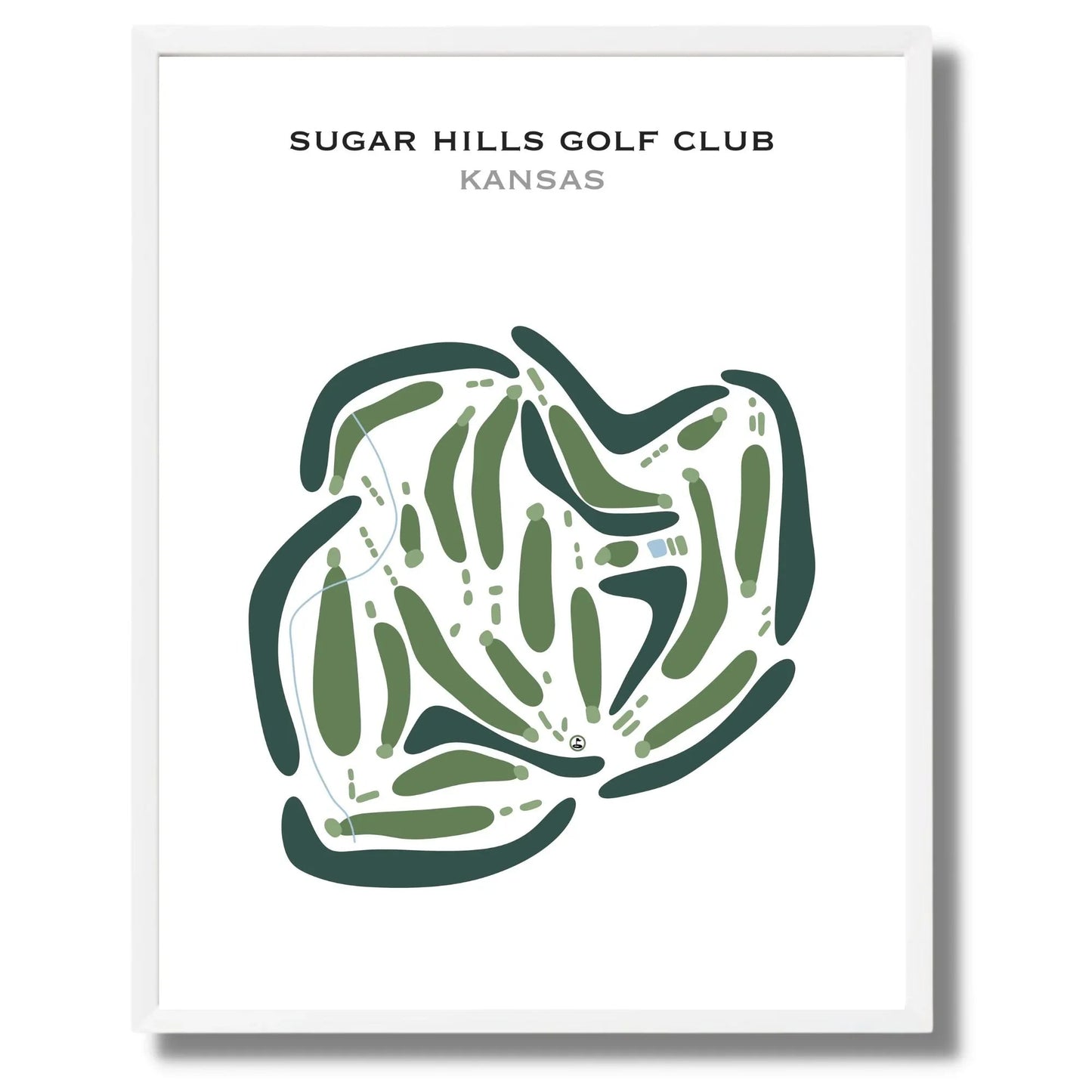 Sugar Hills Golf Club, Kansas - Printed Golf Courses