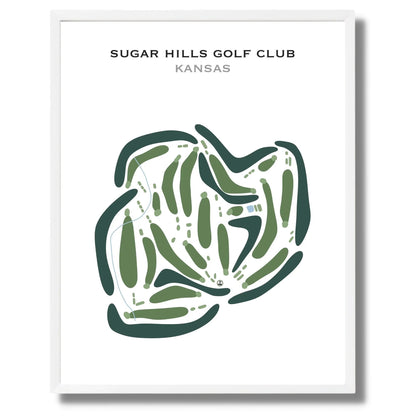 Sugar Hills Golf Club, Kansas - Printed Golf Courses