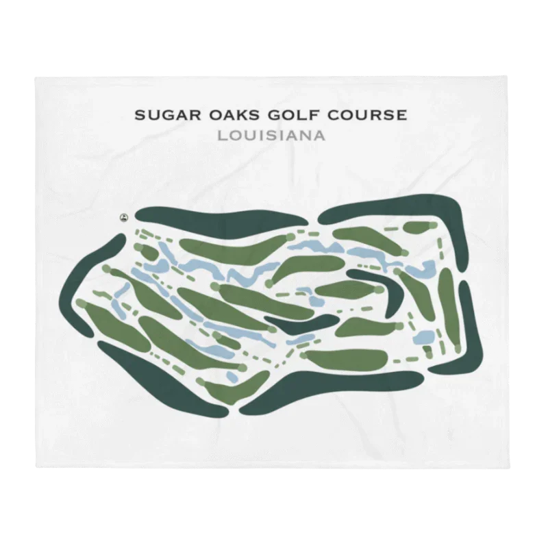 Sugar Oaks Golf Course, Louisiana - Printed Golf Courses