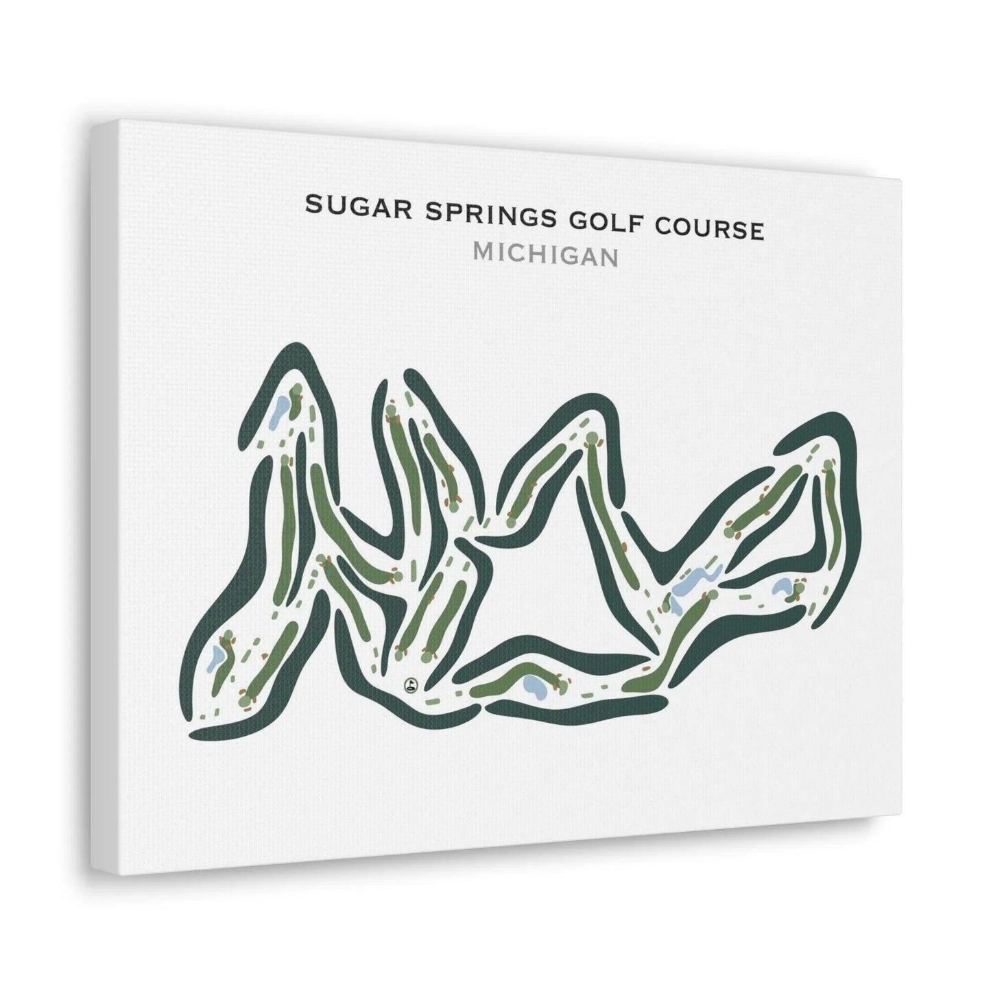 Sugar Springs Golf Course, Michigan - Printed Golf Courses