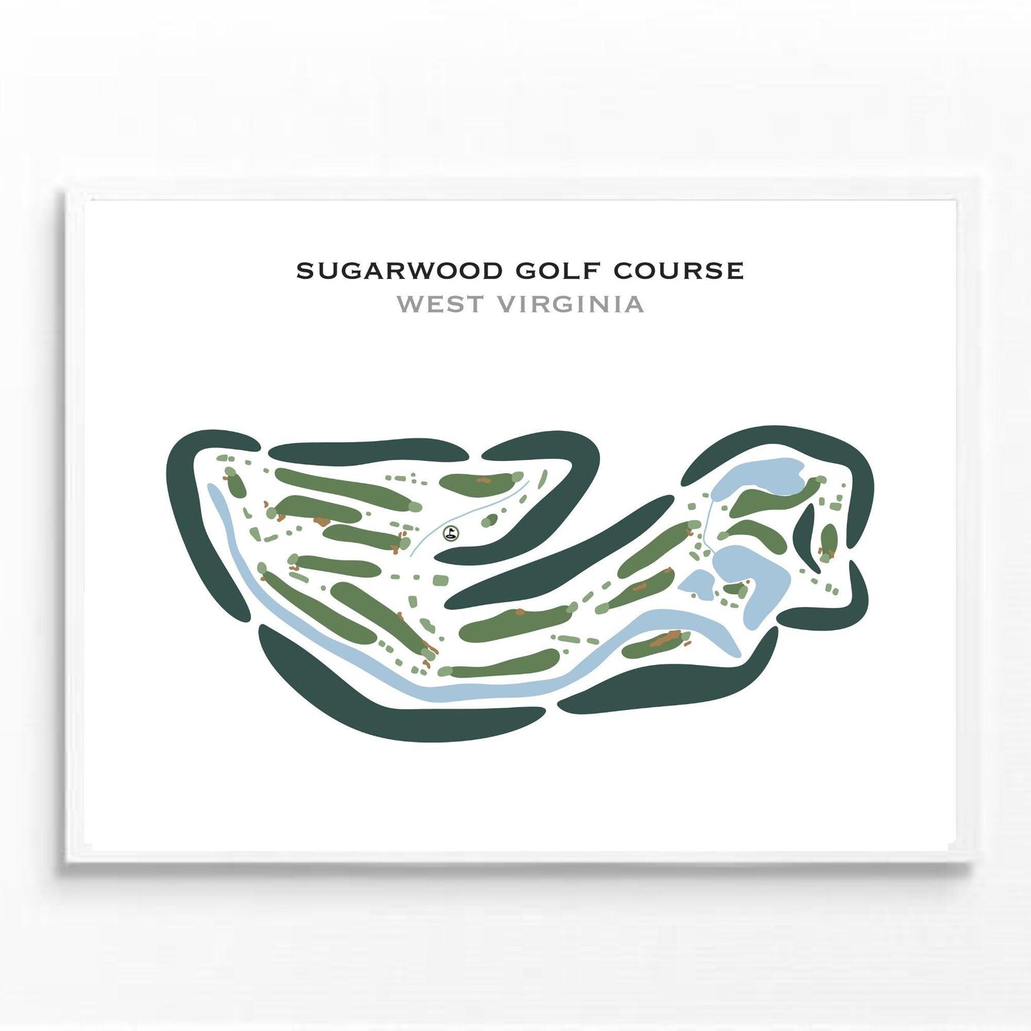 Sugarwood Golf Course, West Virginia - Printed Golf Courses