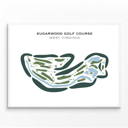 Sugarwood Golf Course, West Virginia - Printed Golf Courses