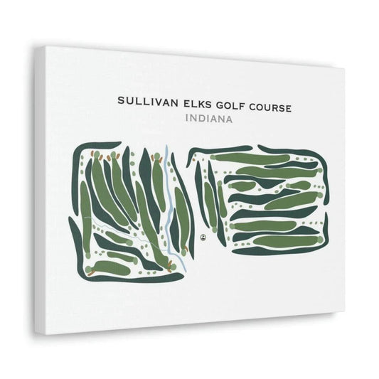 Sullivan Elks Golf Course, Indiana - Printed Golf Courses