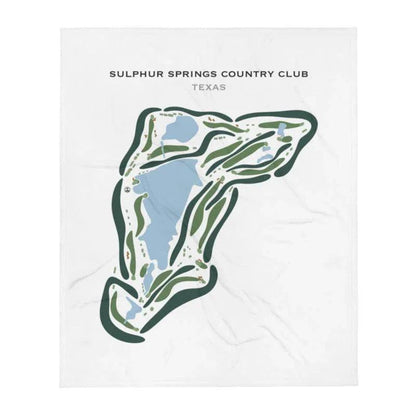 Sulphur Springs Country Club, Texas - Printed Golf Courses