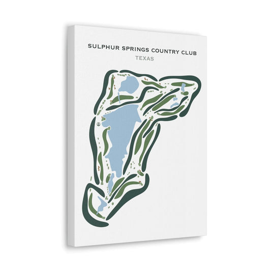 Sulphur Springs Country Club, Texas - Printed Golf Courses