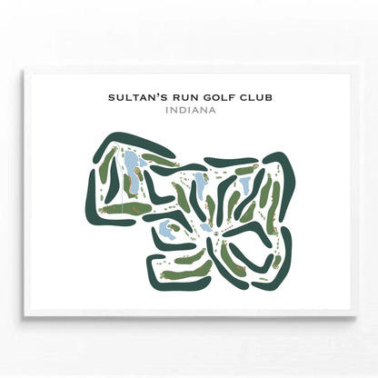 Sultan's Run Golf Club, Indiana - Printed Golf Courses