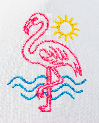 Perforated Rope Hat - Flamingo