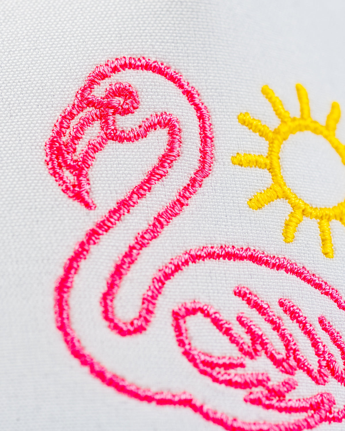 Perforated Rope Hat - Flamingo