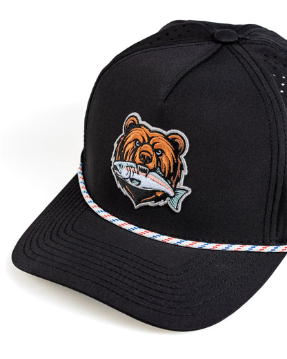 Perforated Rope Hat - Grizzly