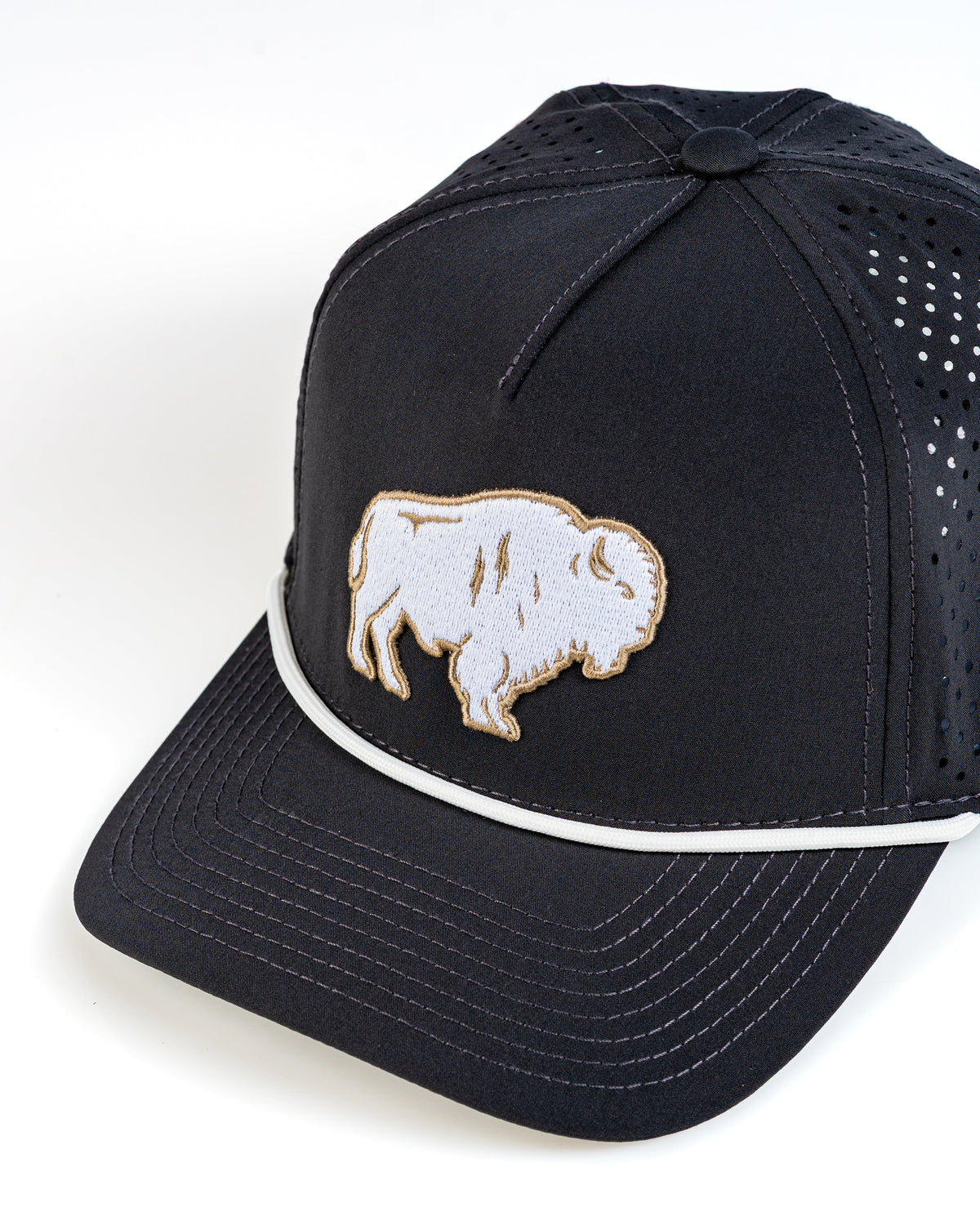 Perforated Rope Hat - Great White Buffalo