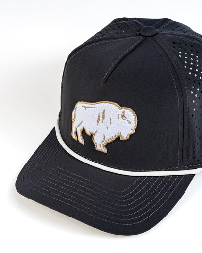 Perforated Rope Hat - Great White Buffalo