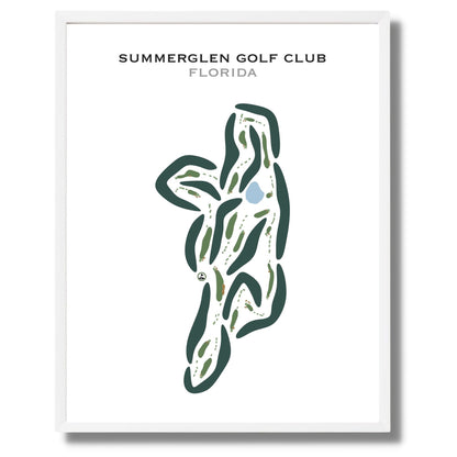 SummerGlen Golf Club, Florida - Printed Golf Courses