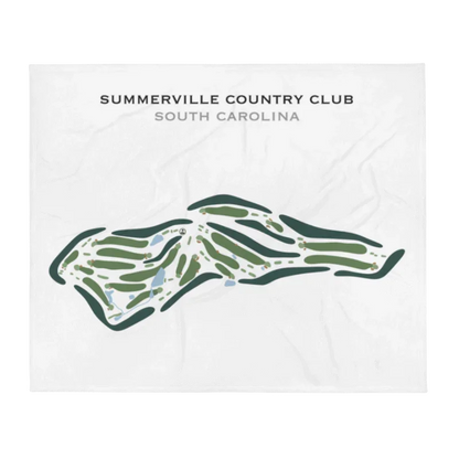 Summerville Country Club, South Carolina - Printed Golf Course