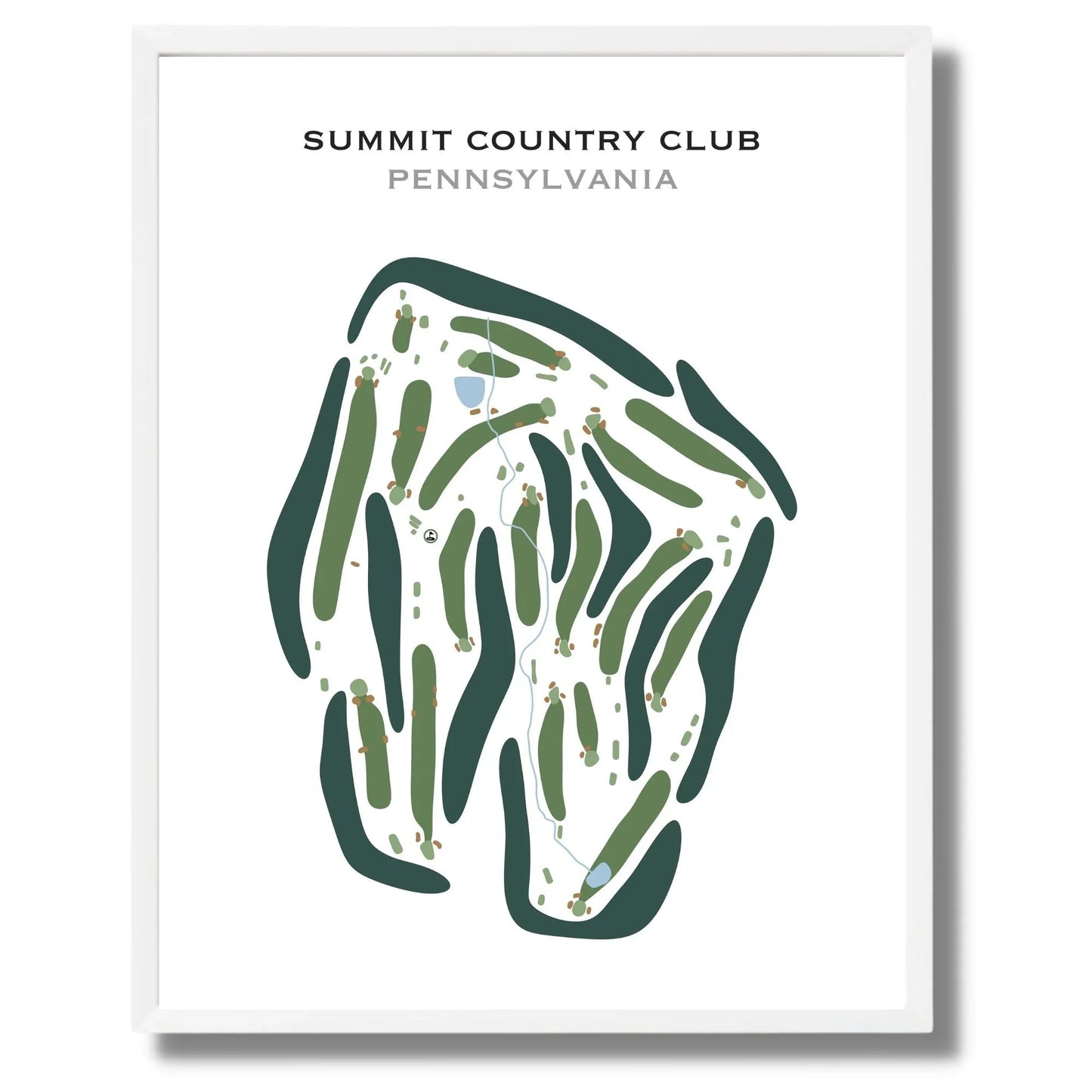 Summit Country Club, Pennsylvania - Printed Golf Courses