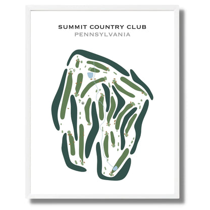 Summit Country Club, Pennsylvania - Printed Golf Courses