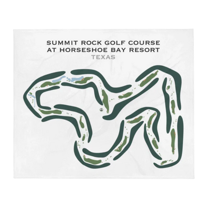 Summit Rock Golf Course, Horseshoe Bay Resort, Texas - Printed Golf Course