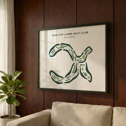 Sun City Lakes Golf Club, Arizona - Printed Golf Courses