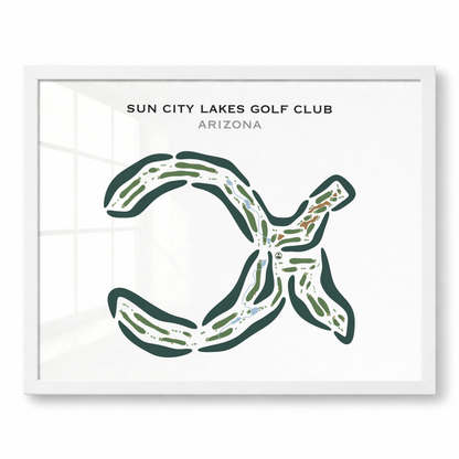 Sun City Lakes Golf Club, Arizona - Printed Golf Courses