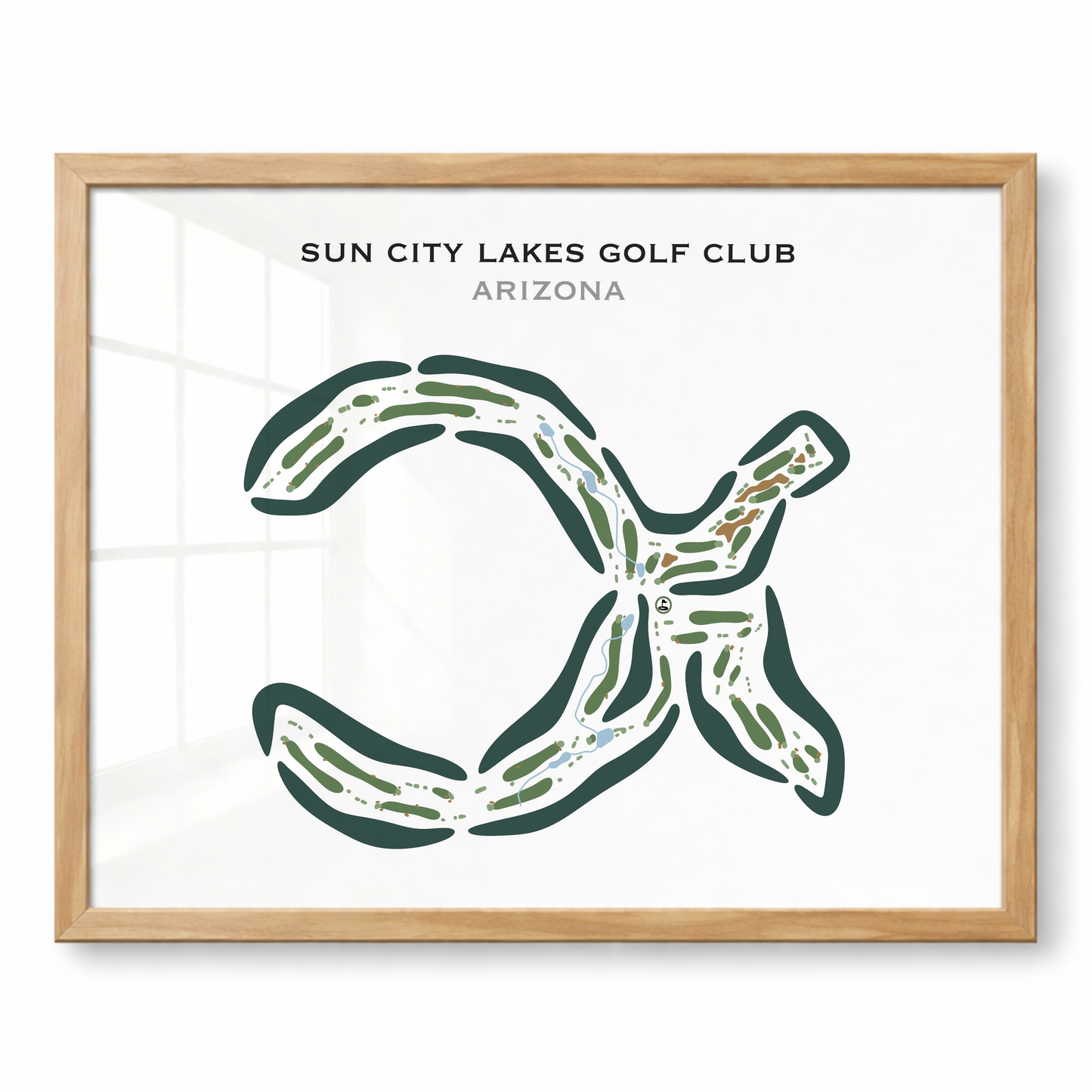 Sun City Lakes Golf Club, Arizona - Printed Golf Courses