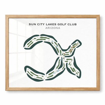 Sun City Lakes Golf Club, Arizona - Printed Golf Courses