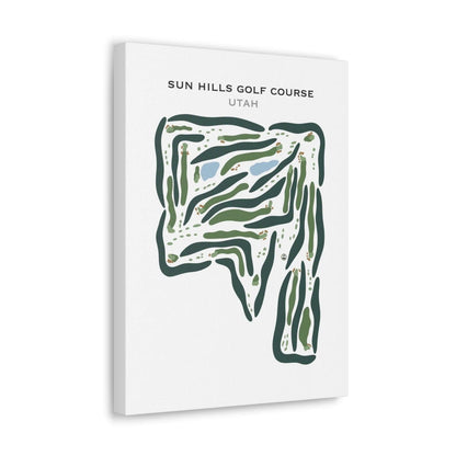 Sun Hills Golf Course, Layton Utah - Printed Golf Courses