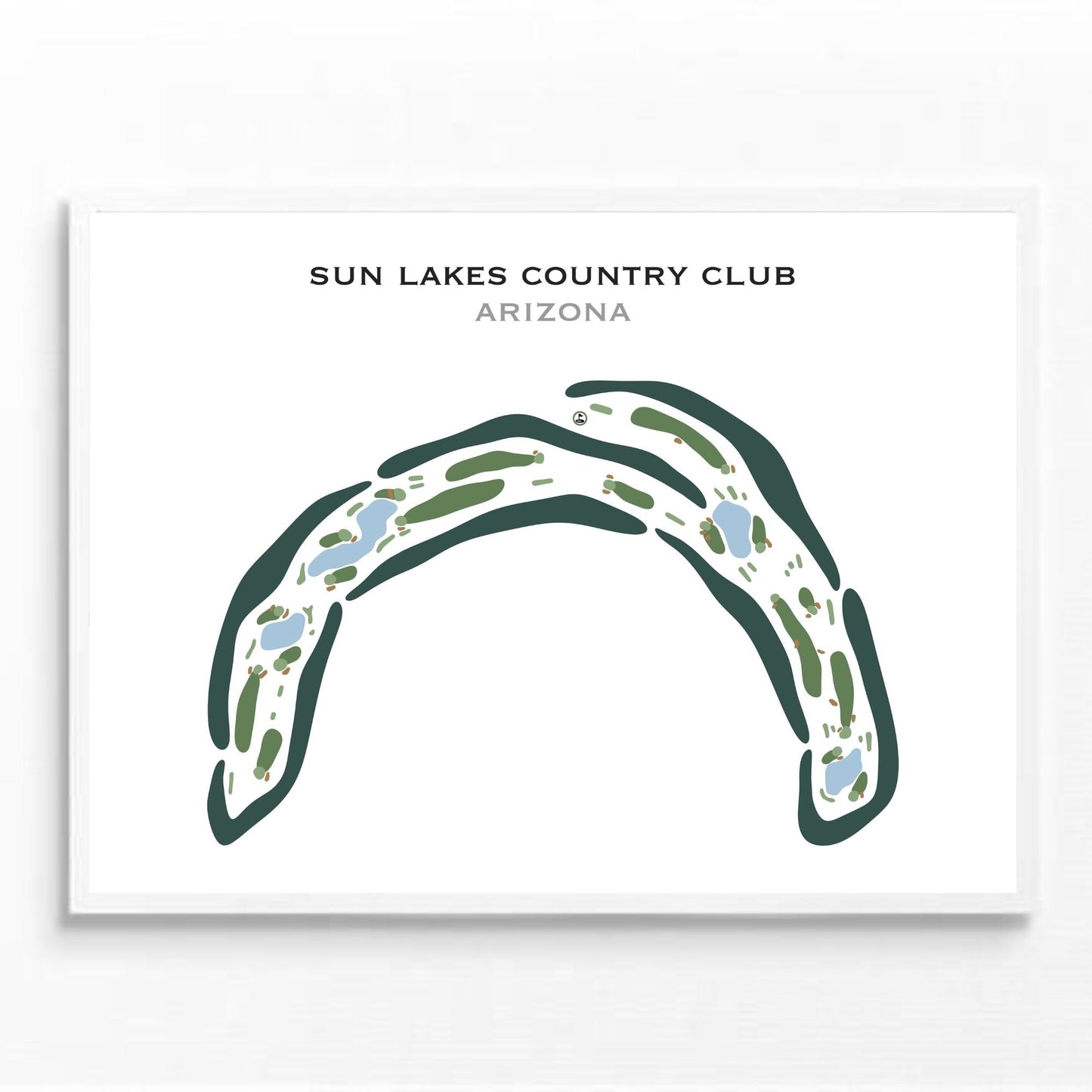 Sun Lakes Country Club, Arizona - Printed Golf Courses
