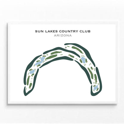 Sun Lakes Country Club, Arizona - Printed Golf Courses