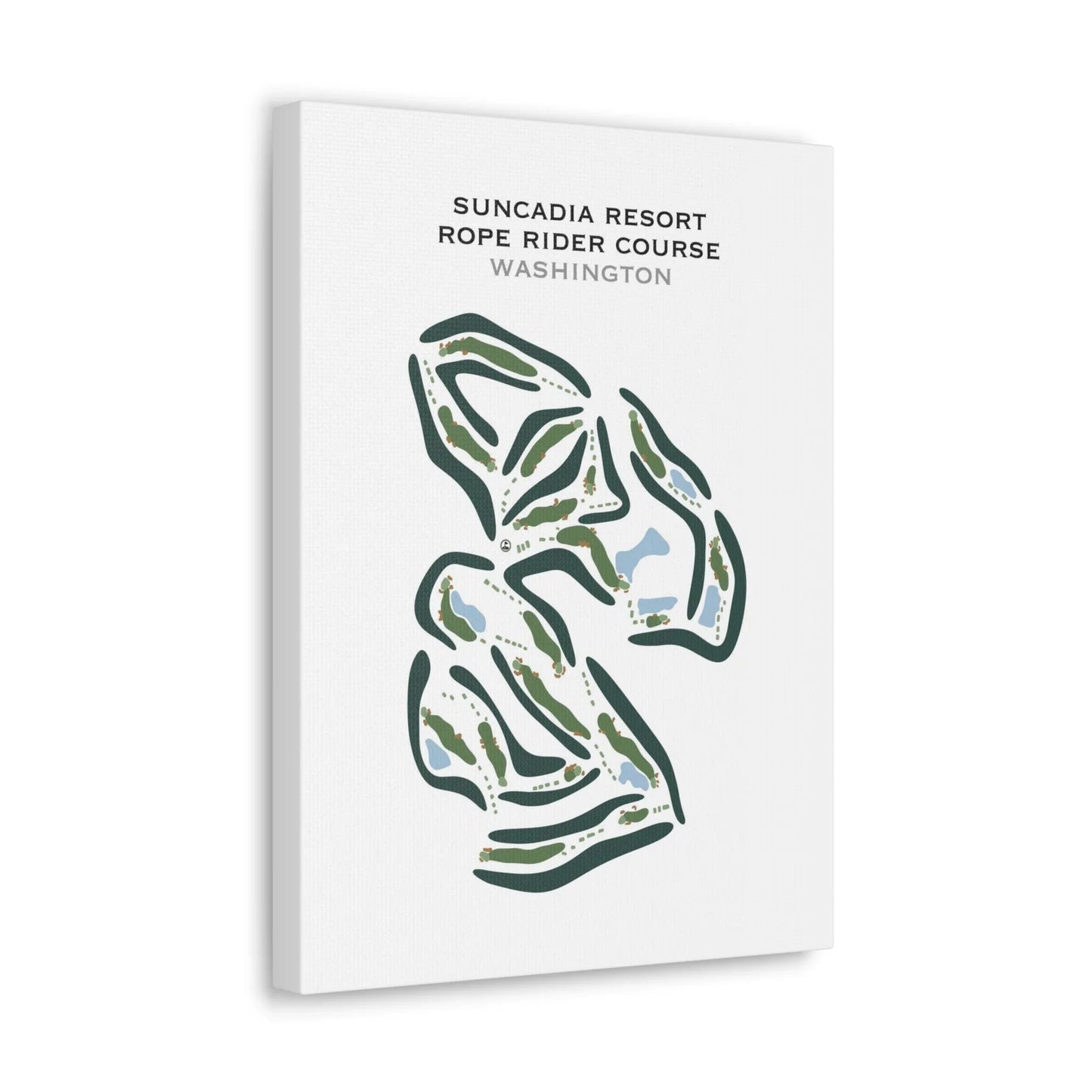 Suncadia Resort, Rope Rider Course, Washington - Printed Golf Course