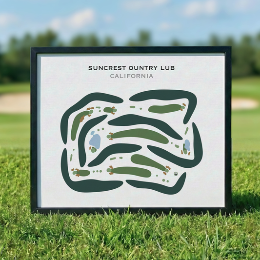 Suncrest Country Club, California - Printed Golf Courses