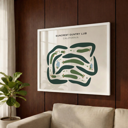 Suncrest Country Club, California - Printed Golf Courses