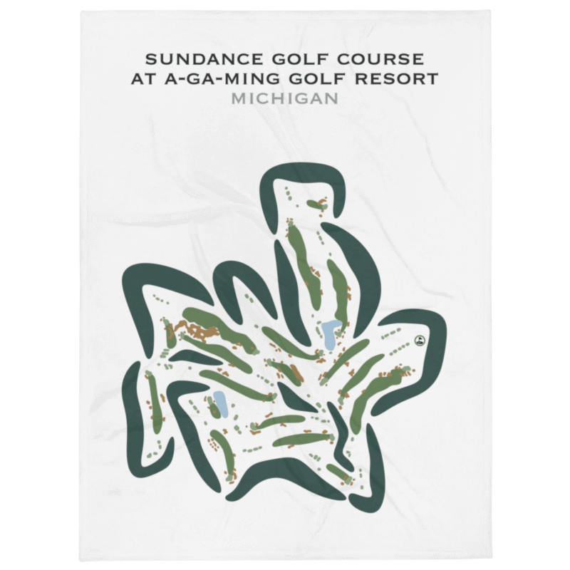 A-Ga-Ming Golf Resort Sundance Course, Michigan - Printed Golf Courses