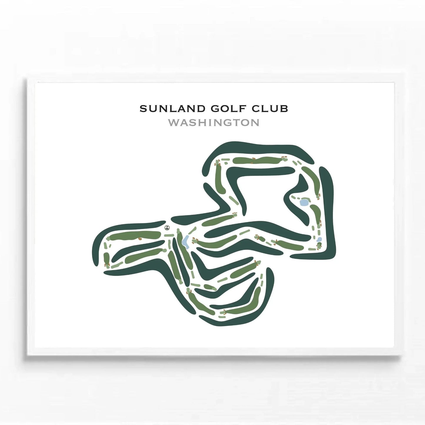 Sunland Golf Club, Washington - Printed Golf Course