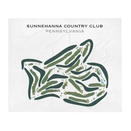 Sunnehanna Country Club, Pennsylvania - Printed Golf Courses