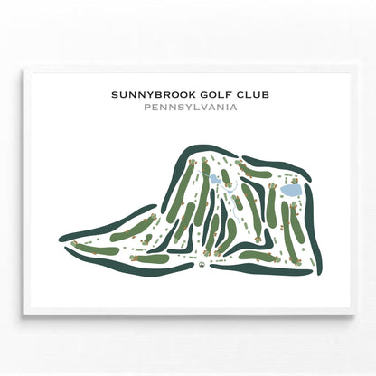 Sunnybrook Golf Club, Pennsylvania - Printed Golf Courses