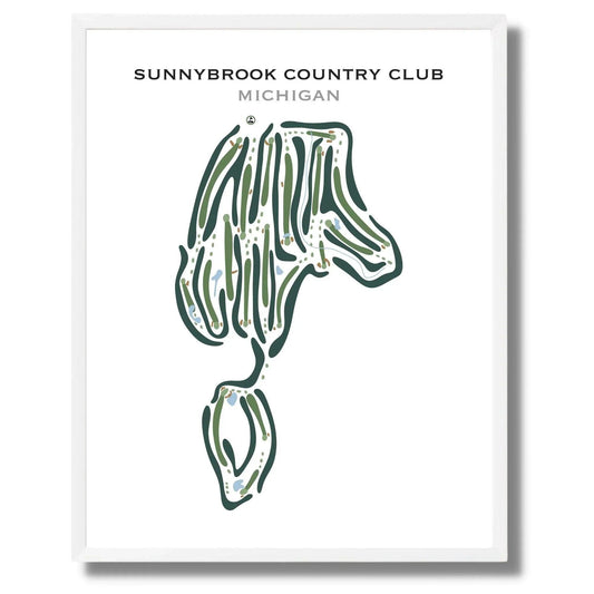 Sunnybrook Country Club, Michigan - Printed Golf Courses