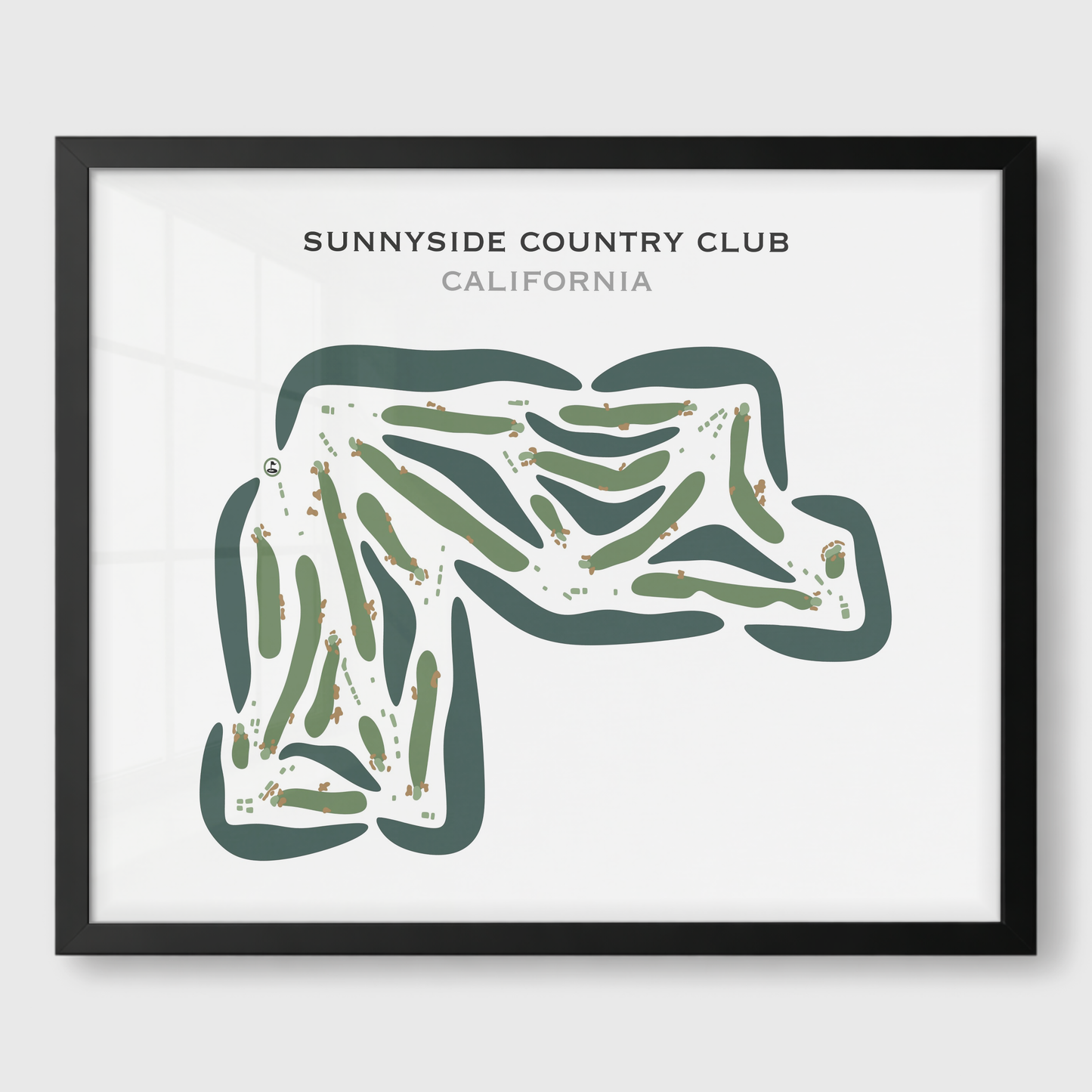 Sunnyside Country Club, California - Printed Golf Courses