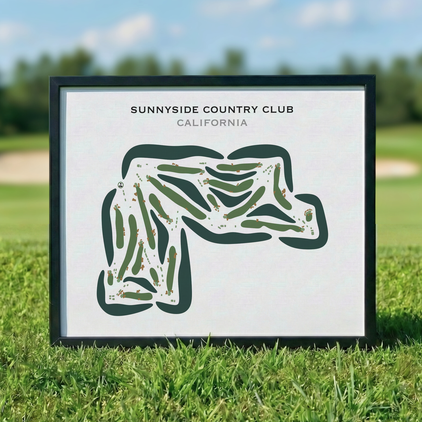 Sunnyside Country Club, California - Printed Golf Courses