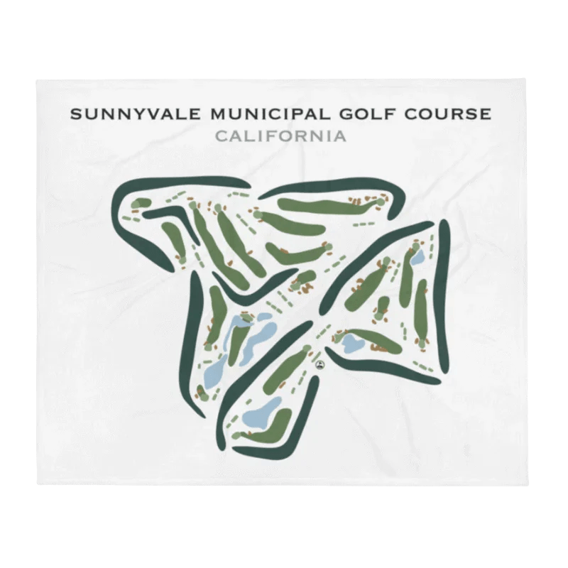 Sunnyvale Municipal Golf Course, California - Printed Golf Courses