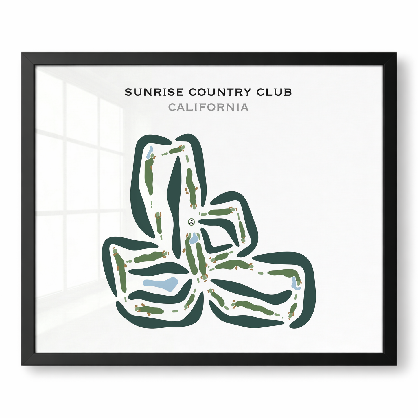 Sunrise Country Club, California - Printed Golf Courses