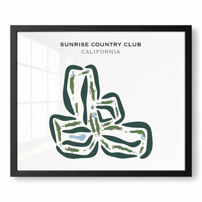 Sunrise Country Club, California - Printed Golf Courses